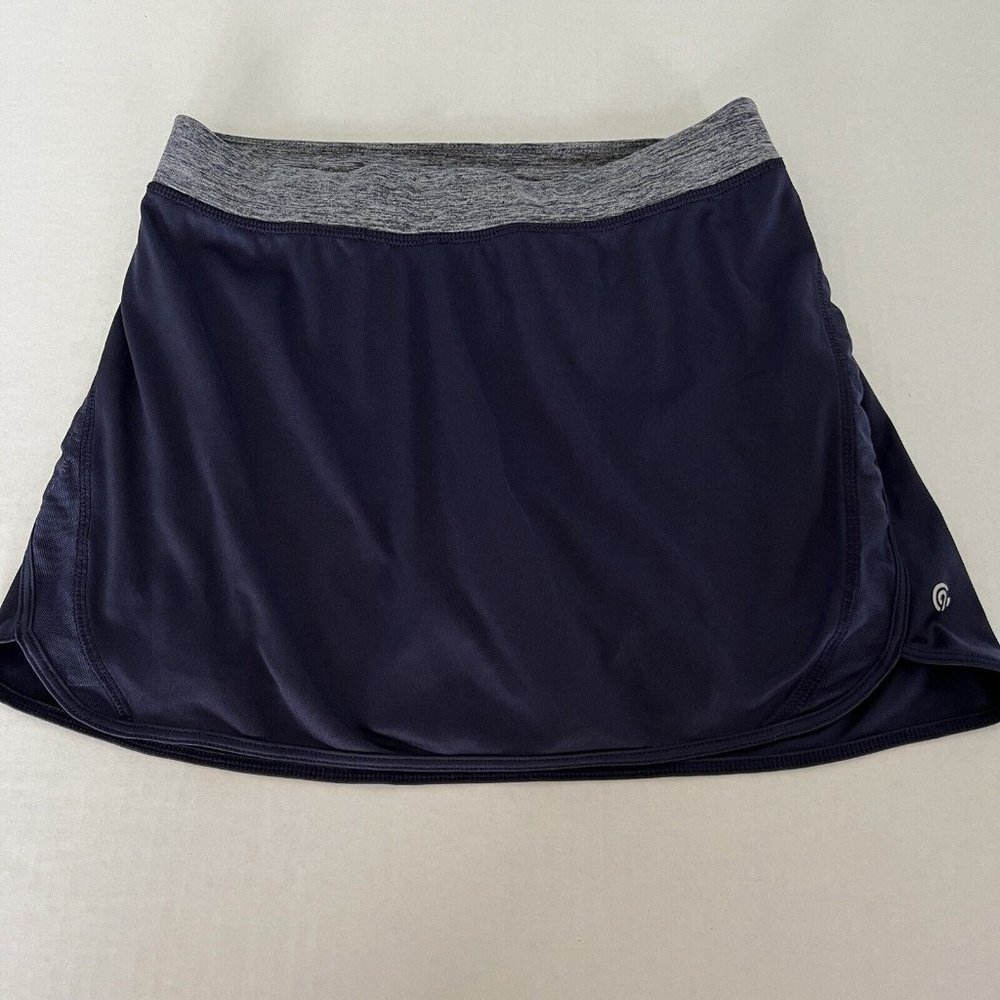 CHAMPION Women’s Sport Skirt With Built-in Shorts Size Small 100% Polyester Navy